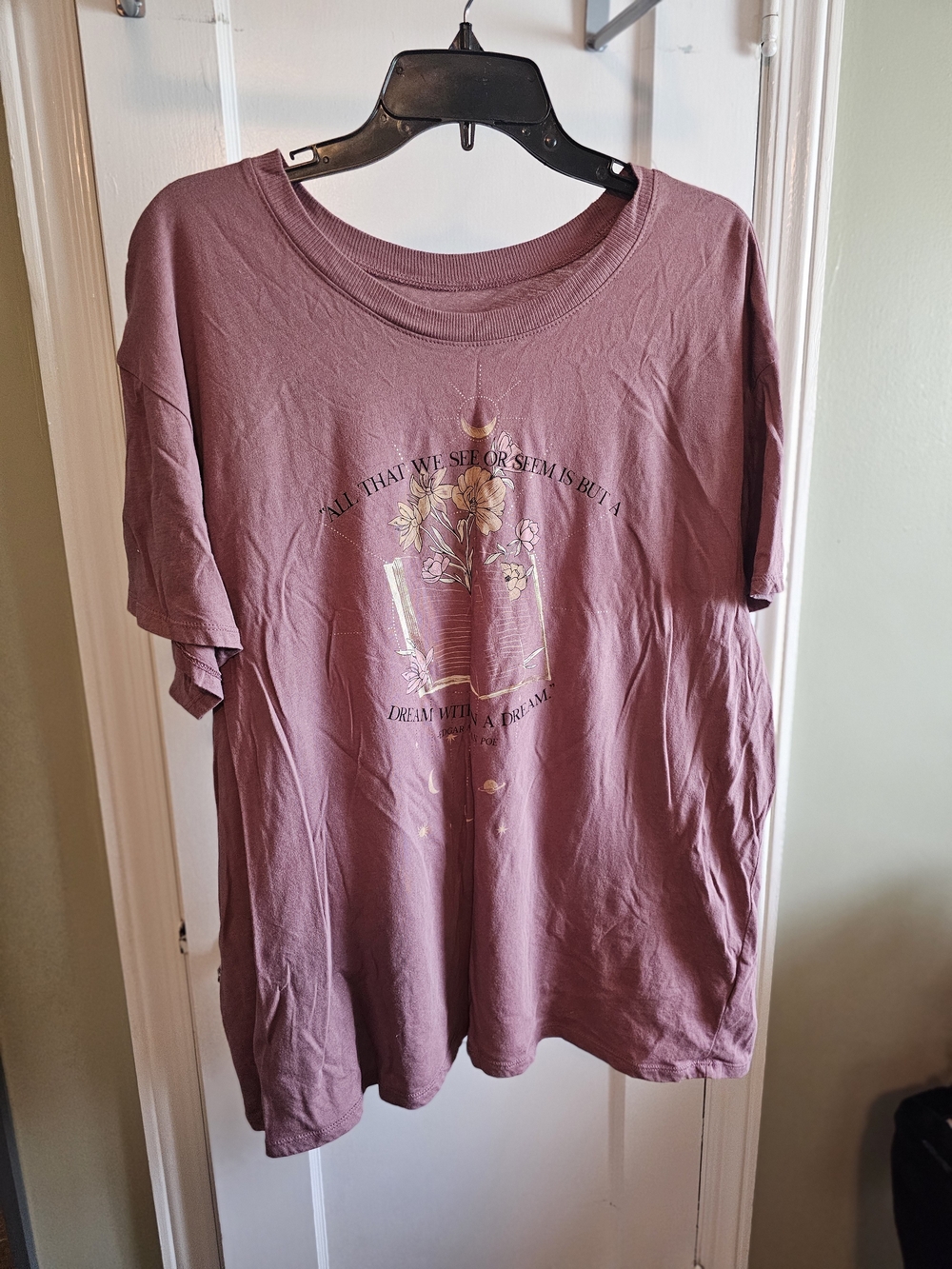 torrid mauve relaxed crewneck tee